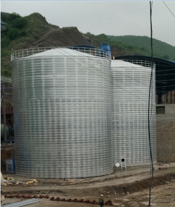 塔城粮食钢板仓的安装全过程不用热焊接